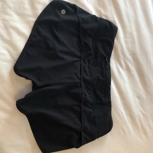 Black lululemon size 6 shorts